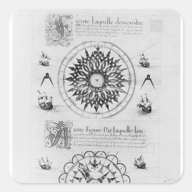 Adesivo Quadrado Sextante (Frente)