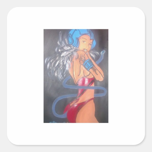 Adesivo Quadrado Sexy Bunny (Frente)