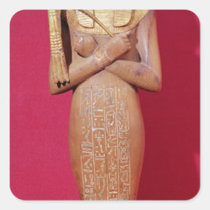 Adesivo Quadrado Shabti figura do rei de Tutankhamun