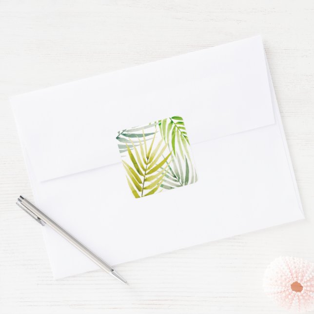 Adesivo Quadrado Shady Palms (Envelope)