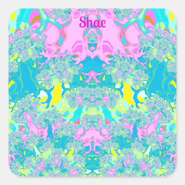 ADESIVO QUADRADO SHAE ~ PASTEL PERFECTION ~ (Frente)
