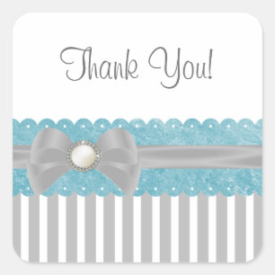 Adesivo Quadrado Shalizar que sonha o obrigado do chá de fraldas