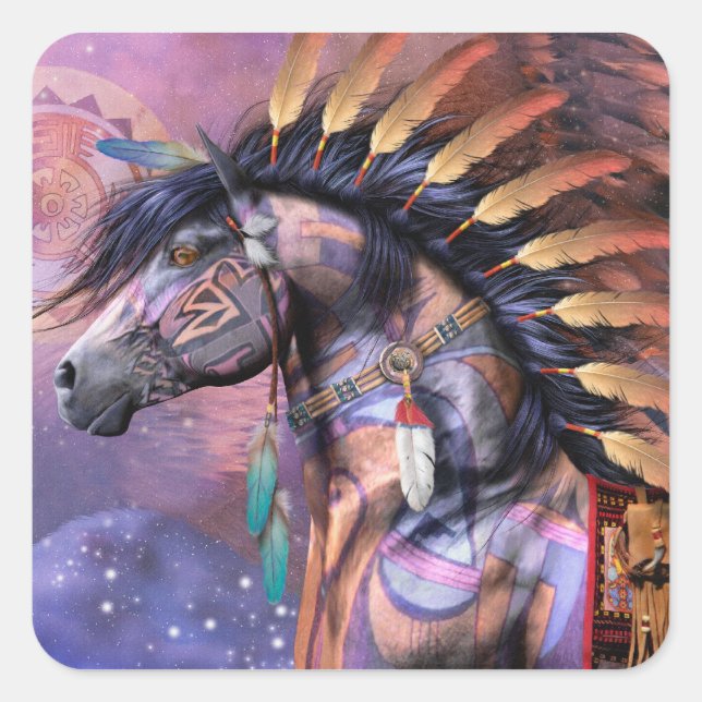 Adesivo Quadrado Shaman Stickers (Frente)