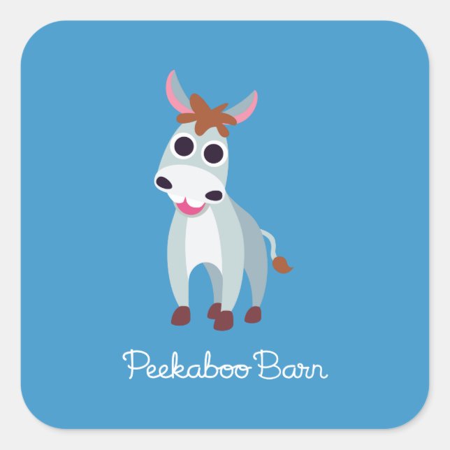 Adesivo Quadrado Shane, o Donkey (Frente)