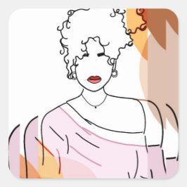 Adesivo Quadrado she -sobreposição