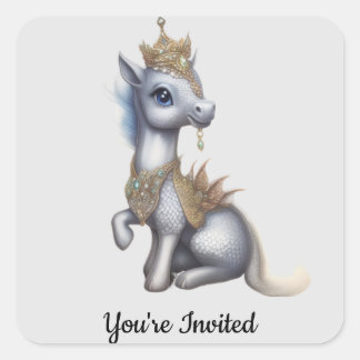 Adesivo Quadrado Shelby the Unicorn Stickers