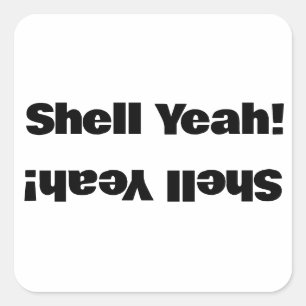 Adesivo Quadrado Shell Sim!