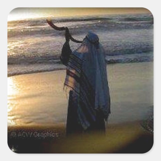 Adesivo Quadrado Shfar Scroll (Frente)