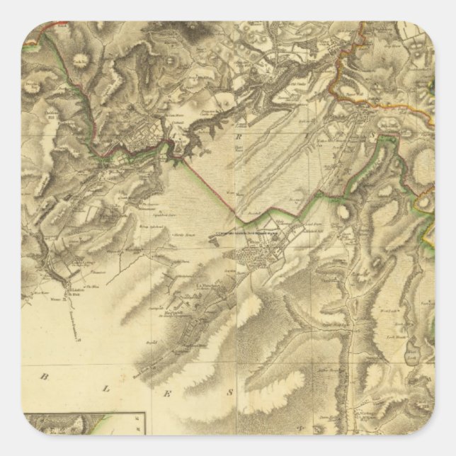 Adesivo Quadrado Shire de Edimburgo Composto (Frente)