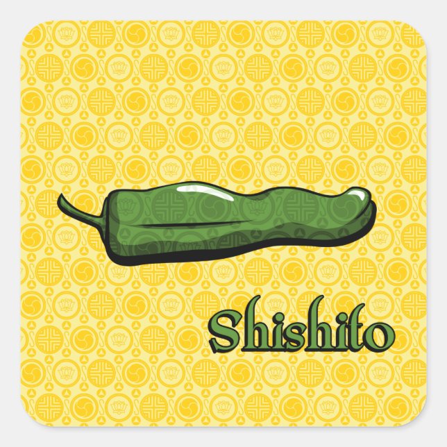 Adesivo Quadrado Shishito Chili Pepper Sticker (Frente)