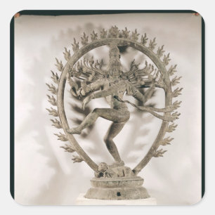 Adesivo Quadrado Shiva Nataraja, Dravidian