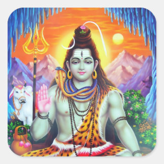 Adesivo Quadrado Shiva Sticker - Versão 4