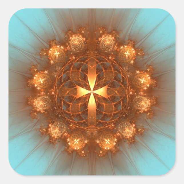 Adesivo Quadrado Shopping Mandala (Frente)