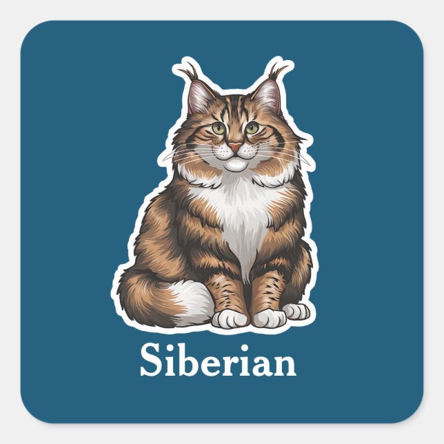 Adesivo Quadrado Siberiano (Frente)