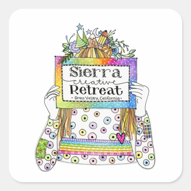 Adesivo Quadrado Sierra Creative Retreat Sticker (Frente)