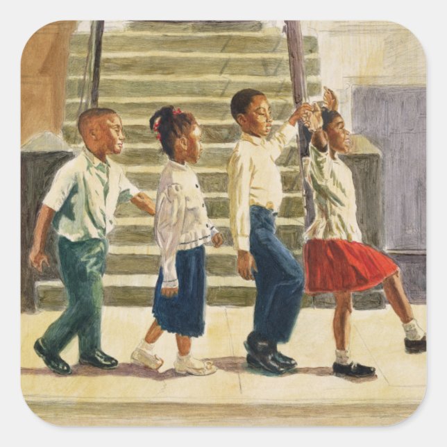 Adesivo Quadrado Siga-me em 1995 (Frente)