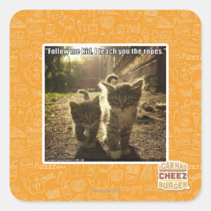 Adesivo Quadrado Siga-me Kid