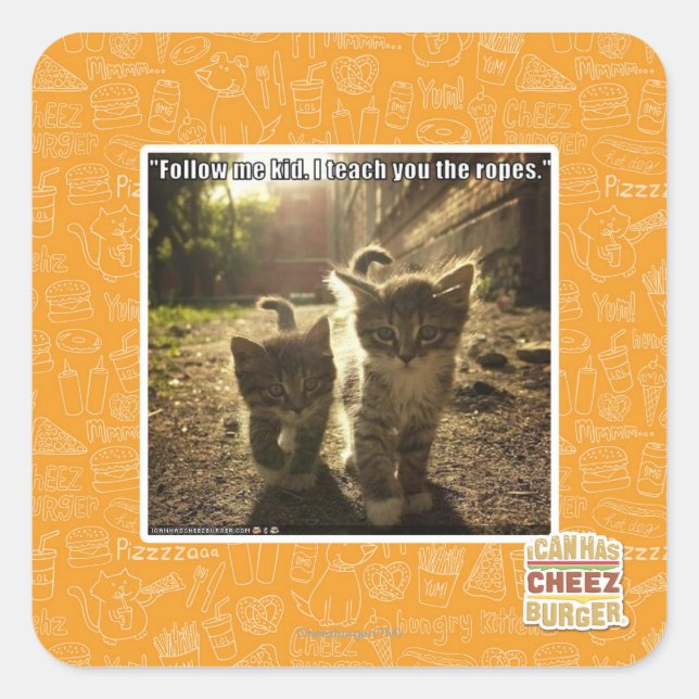 Adesivo Quadrado Siga-me Kid (Frente)