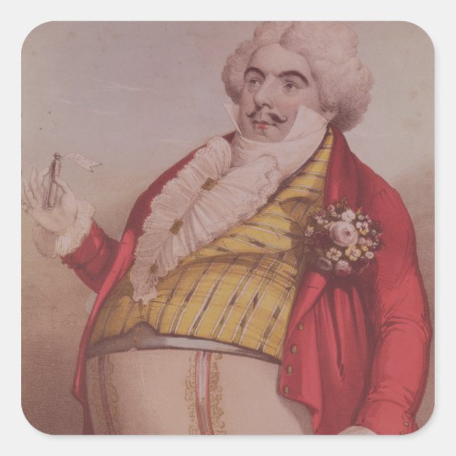 Adesivo Quadrado Signor Lablache como Dr. Dulcamara (Frente)