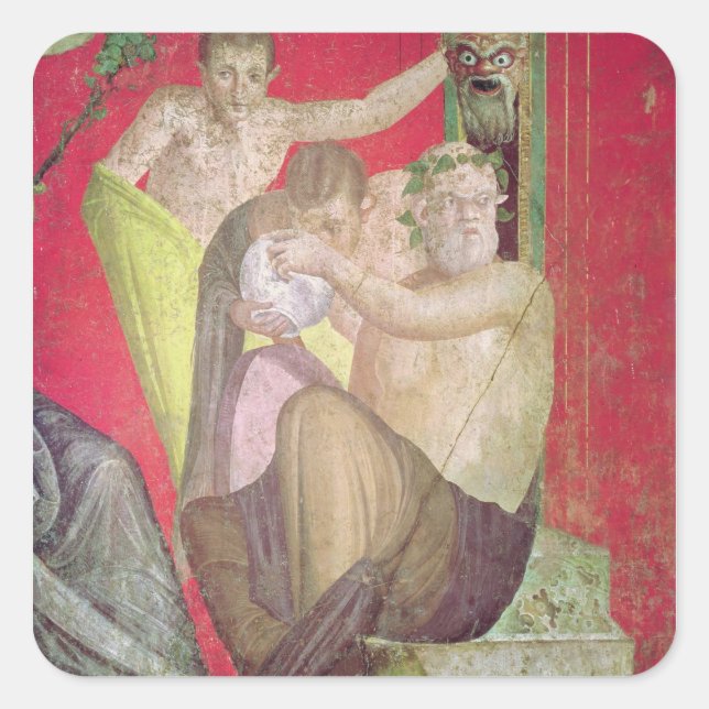 Adesivo Quadrado Silenus e Young Satyr, East Wall (Frente)