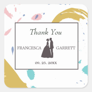 Adesivo Quadrado Silhouette de cinzas