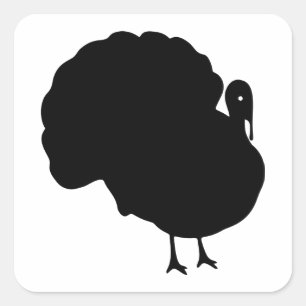 Adesivo Quadrado Silhouette Turquia