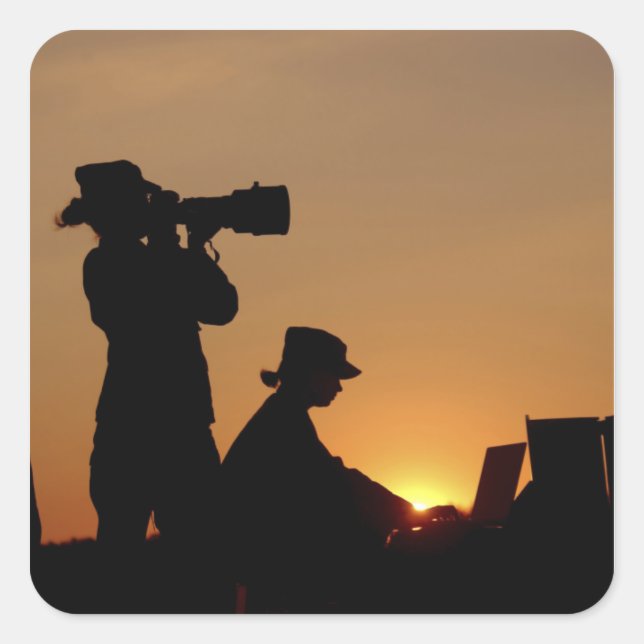 Adesivo Quadrado Silhouettes (Frente)