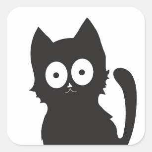 ilustração de gato preto. ilustração de gato preto adorável preto liso,  isolado no fundo branco. clipart de esboço de desenho de gatinho, para seus  projetos de design. 11319565 Vetor no Vecteezy