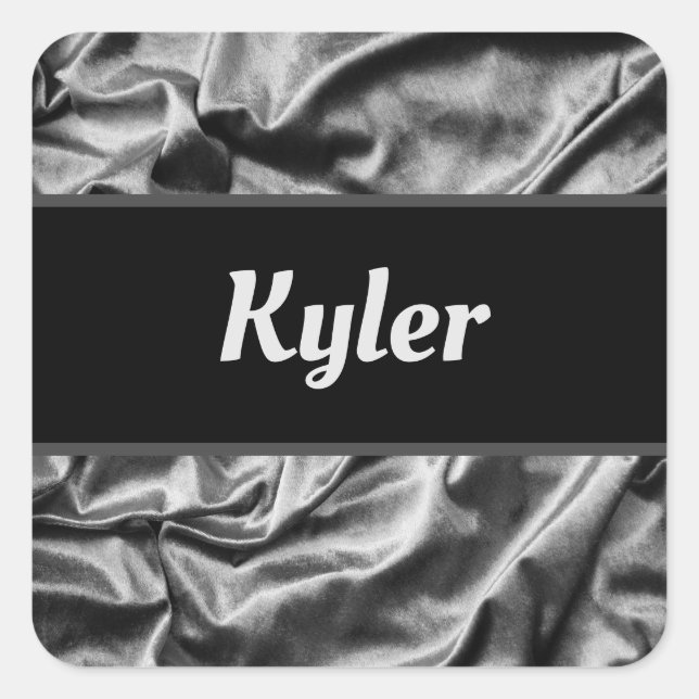 Adesivo Quadrado Silver Satin Sticker (Frente)