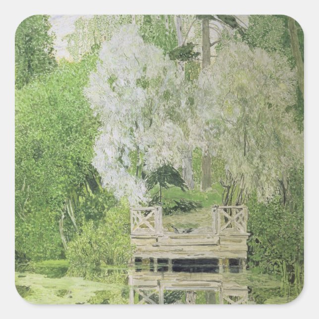 Adesivo Quadrado Silver White Willow, 1904 (Frente)