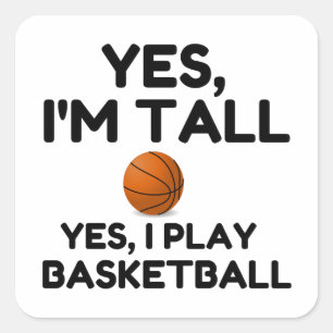 ADESIVO QUADRADO SIM, EU SOU ALTO