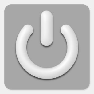 Adesivo Quadrado Símbolo à espera