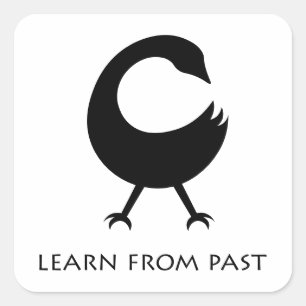 Adesivo Quadrado Símbolo africano Adinkra Sankofa Sticker
