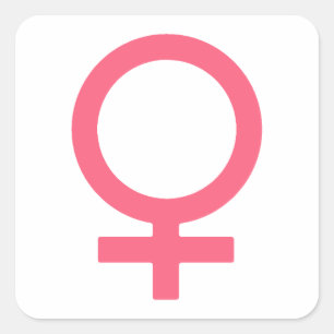 Adesivo Quadrado Símbolo agridoce legal de Venus