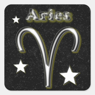Adesivo Quadrado Símbolo Aries