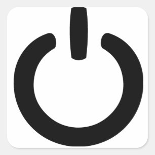 Adesivo Quadrado Símbolo de energia