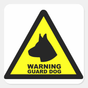 Adesivo Quadrado Símbolo de guarda