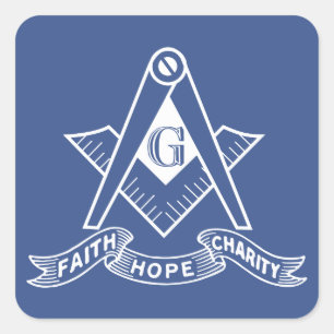 Adesivo Quadrado Símbolo de maçonaria