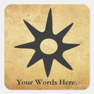 Adesivo Quadrado Símbolo de NSOROMMA   da tutela