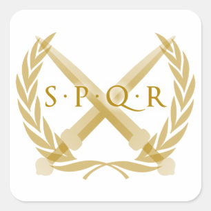 Adesivo Quadrado Símbolo de SPQR