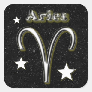 Adesivo Quadrado Símbolo do Aries