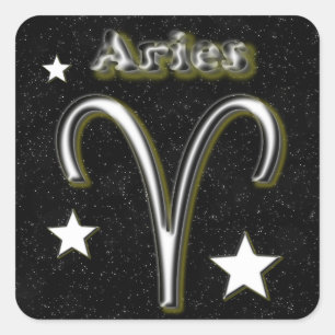Adesivo Quadrado Símbolo do Aries