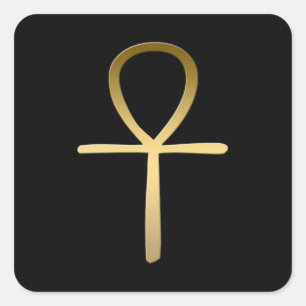 Adesivo Quadrado Símbolo egípcio transversal de Ankh