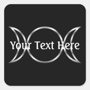 Adesivo Quadrado Símbolo triplo pagão da deusa de Falln