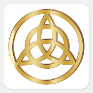 Adesivo Quadrado Símbolo Triquetra
