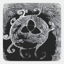 Adesivo Quadrado símbolo wiccan das bruxas