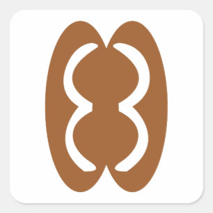 Adesivo Quadrado Símbolos Nativos Americanos - Unidade Nacional Che