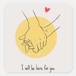 Adesivo Quadrado Simpe selflove