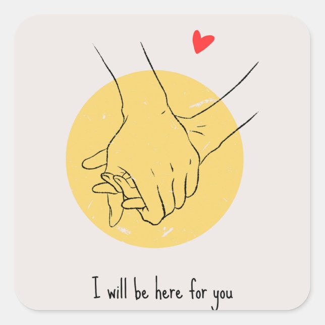 Adesivo Quadrado Simpe selflove (Frente)