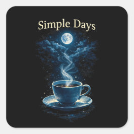 Adesivo Quadrado Simple Days